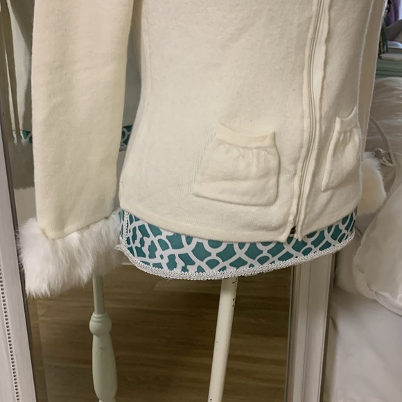 Vintage detachable rabbit hair sweater - Picture 2 of 9